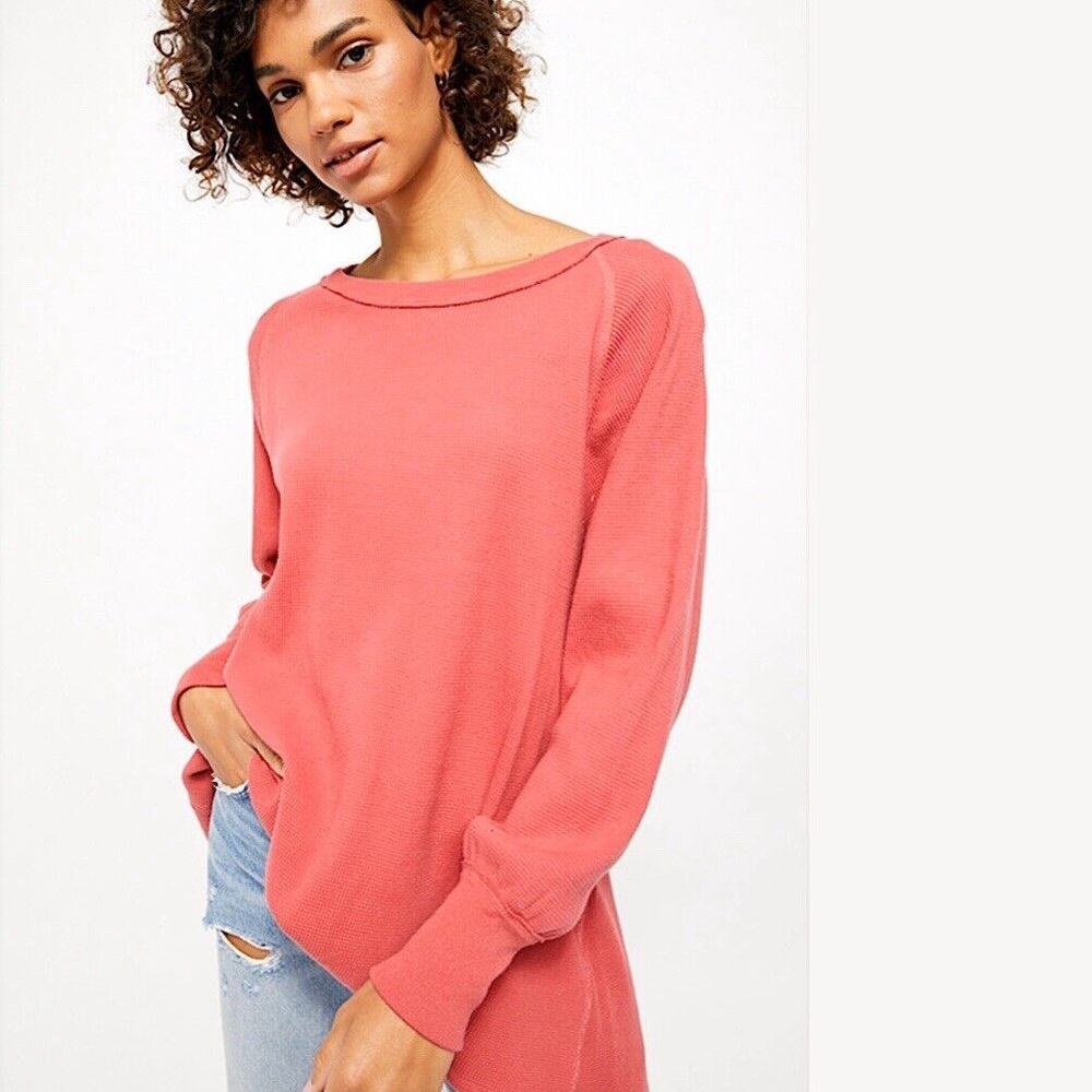 We the Free Small Pink Long Sleeve Top C